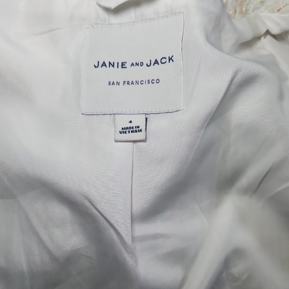 Janie and Jack Pastel Tweed Kids Blazer - Picture 2 of 5